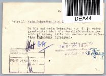 Saarland 242, 248 auf Postkarte als Mischfrankatur portogerecht #DEA44