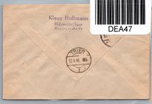 Saarland 241, 245, 247, 248 auf Brief als Mischfrankatur Einschreiben #DEA47