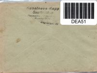 Saarland 213 auf Brief als Einzelfrankatur Geschäftspapiere #DEA51