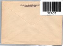 Saarland 229 Y I auf Brief als MeF im senkrechten 3er Streifen #DEA53