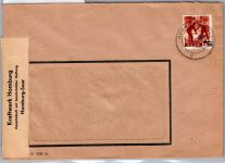 Saarland 233 II auf Brief als Einzelfrankatur Fensterumschlag #DEA54