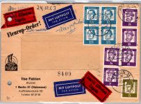 Berlin 201,203 waag. Paare auf Brief als MiF Eilbote Express portoger. #DEB05