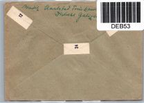 Generalgouvernement 42 auf Brief Deutsche Dienstpost Osten #DEB53