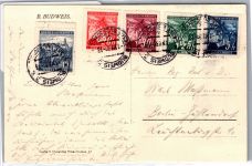 Böhmen und Mähren 20,22-25 auf Ansichtskarte Budweis #DEB57