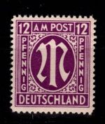 Alliierte Besetzung Bizone 15 a Az II postfrisch geprüft Hettler BPP #DED04