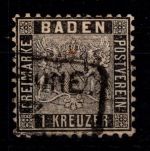 Baden 13 a gestempelt geprüft Brettl BPP #DEG20