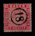 Baden 12 gestempelt tiefst geprüft Seeger BPP #DEG22