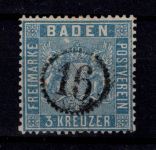 Baden 10 b gestempelt Typenprüfung #DEG26