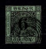 Baden 3 a gestempelt doppelt geprüft Stegmüller BPP #DEG34