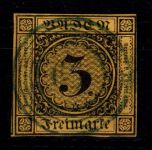 Baden 2 a gestempelt N5 66 (blau) "Jestetten, tiefst gepr. Stegmüller BPP #DEG35