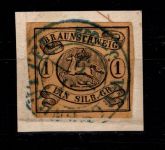 Braunschweig 6 ay gestempelt #DEG41