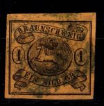Braunschweig 6 a gestempelt tiefst geprüft Engel BPP #DEG43
