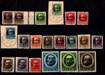 Bayern 152-170 B gestempelt alle bis auf 163 geprüft Infla, oder Helbig #DEH06