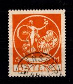 Bayern 193 gestempelt geprüft Infla Berlin, Zahnfehler #DEH27