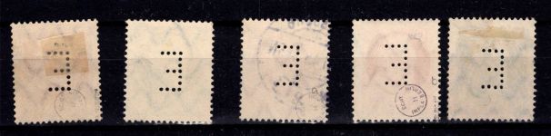 Bayern Portomarken 12-15 gestempelt teilweise geprüft BPP #DEH73