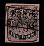 Bremen 2 gestempelt tiefst geprüft Engel BPP #DEH78