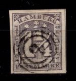 Hamburg 8 gestempelt tiefst signiert Köhler #DEH85