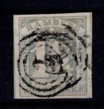 Hamburg 8 c gestempelt Kurzbefund Mehlmann BPP #DEH89