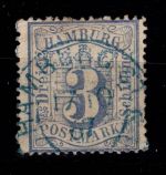 Hamburg 15 a gestempelt tief geprüft Mehlmann BPP #DEH95