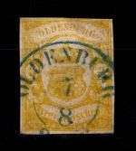 Oldenburg 14 gestempelt geprüft Engel BPP #DEI32