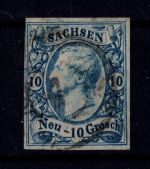 Sachsen 13 a gestempelt Befund Vaatz BPP #DEJ20