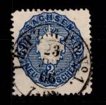 Sachsen 17 b gestempelt tiefst geprüft Rismondo BPP #DEJ32