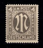 Alliierte Besetzung Bizone 11 C y IV postfrisch geprüft Hettler BPP #DED48