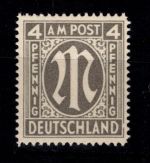 Alliierte Besetzung Bizone 11 C y III postfrisch geprüft Hettler BPP #DED49