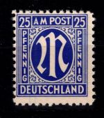 Alliierte Besetzung Bizone 9 x III postfrisch geprüft Hettler BPP #DED66