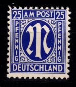 Alliierte Besetzung Bizone 9 x postfrisch geprüft Hettler BPP #DED70