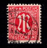 Alliierte Besetzung Bizone 8 x II gestempelt geprüft Hettler BPP #DED75