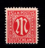 Alliierte Besetzung Bizone 8 z III postfrisch geprüft Hettler BPP #DED77