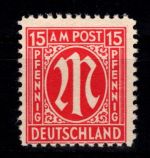 Alliierte Besetzung Bizone 8 z VI postfrisch geprüft Hettler BPP #DED86