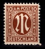 Alliierte Besetzung Bizone 6 z II postfrisch geprüft Hettler BPP #DED95