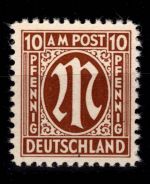 Alliierte Besetzung Bizone 6 z X postfrisch geprüft Hettler BPP #DEE02