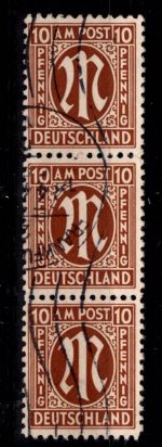 Alliierte Besetzung Bizone 6 z VI gestempelt geprüft Hettler BPP #DEE04