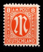 Alliierte Besetzung Bizone 5 z II postfrisch geprüft Hettler BPP #DEE10