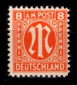 Alliierte Besetzung Bizone 5 z III postfrisch geprüft Hettler BPP #DEE11