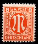 Alliierte Besetzung Bizone 5 z V postfrisch geprüft Hettler BPP #DEE13