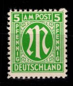 Alliierte Besetzung Bizone 3 z II postfrisch geprüft Hettler BPP #DEE24