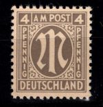 Alliierte Besetzung Bizone 2 z II postfrisch geprüft Hettler BPP #DEE31