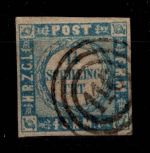 Schleswig-Holstein 5 gestempelt tiefst signiert Engel #DEJ38