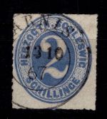 Schleswig-Holstein 16 gestempelt tief geprüft Jakubek BPP #DEJ64