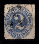 Schleswig-Holstein 16 gestempelt tiefst signiert Lange #DEJ65