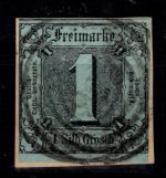 Thurn & Taxis 11 a gestempelt voll/überrandig, tiefst geprüft Helbig BPP #DEK05