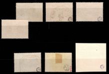 Württemberg 123-129 gestempelt alle wichtigen geprüft Infla Berlin #DEK58