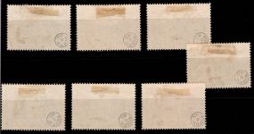 Württemberg 123-129 gestempelt geprüft Infla Berlin #DEK66