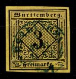 Württemberg 2 a II gestempelt tiefst geprüft Irtenkauf BPP #DEL18