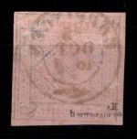 Württemberg 4 b gestempelt tief geprüft Irtenkauf BPP #DEL35