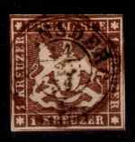 Württemberg 6 a gestempelt tief signiert Lange #DEL40